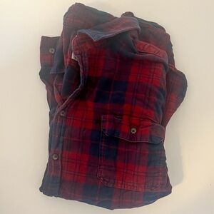 Men’s Goodfellow & Co Red and Black Plaid Shirt (2X)